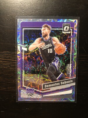 Domantas Sabonis 2023 Donruss Optic #142 Premium Scope Prizm /249 Kings PWE QTY