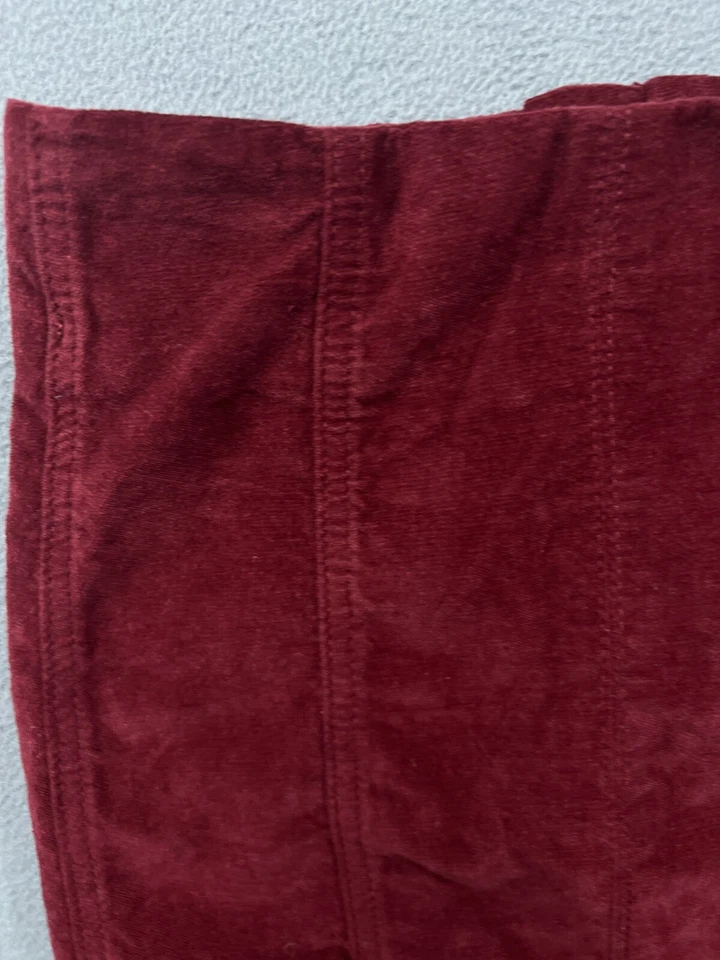 Falda Chelsea y Violeta Niñas Juvenil Mediana Roja Granate Recta Informal Niñas Foto 3 de 4