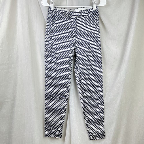H\u0026M Blue White Diamond Print Work 