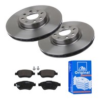 ATE Bremsscheiben Ø284MM + BremsbelÄGe Vorne FÜR Opel Corsa D Adam Fiat