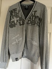 BECK & HERSEY CARDIGAN GREY SIZE M