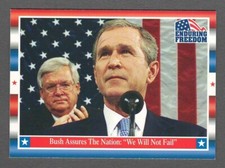 GEORGE W BUSH 2001 Topps Enduring Freedom #46 US President We Will Not Fail