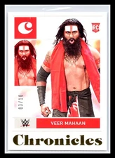2022 Panini Chronicles WWE #89 Veer Mahaan #3/10 SSP Gold RC Rookie RAW