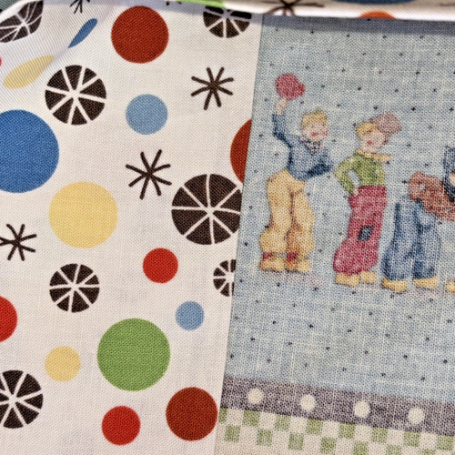 Moda Fabric Jane ABC 123 Vtg School Fun Retro Toys Teacher Cotton Pillowcase - Picture 8 of 10