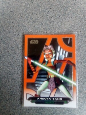 ahsoka tano Topps Star Wars Galactic Files Orange # Acw 1 | eBay