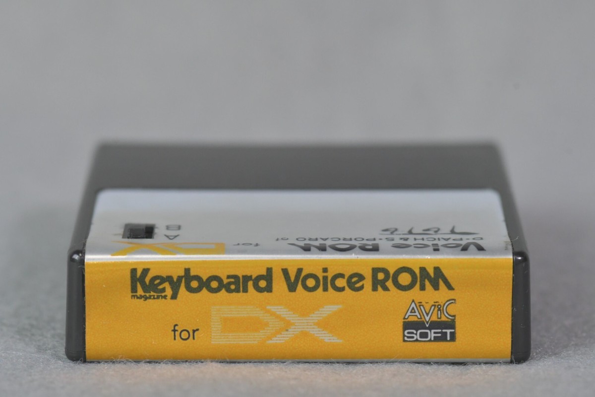 DTM・DAW YAMAHA DX7 Voice Rom TOTO YAMAHA DX7 VOICE ROM VRC-101 KEYBOARD, PLUCKED & TUNED
