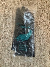 Vintage Gant Silhouette Custom Tailored Stretch Leather Gloves Navy Blue 6-7