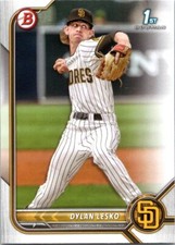 2022 1st Bowman Draft #BD-27 Dylan Lesko - Free Shipping!