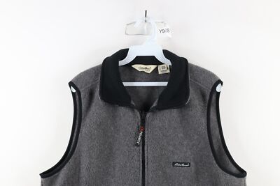 古着　Eddie bauer vest 90s Vintage 90s Eddie Bauer Mens Small Spell Out Polartec Fleece Vest