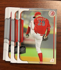2015 Bowman #6 Brad Ziegler 20 Count Lot Arizona Diamondbacks
