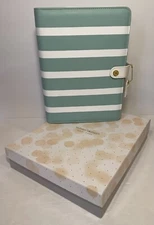 Webster’s Pages Planner, A5 Teal/white Planner Kit, With Some Inserts 6 Ring NEW