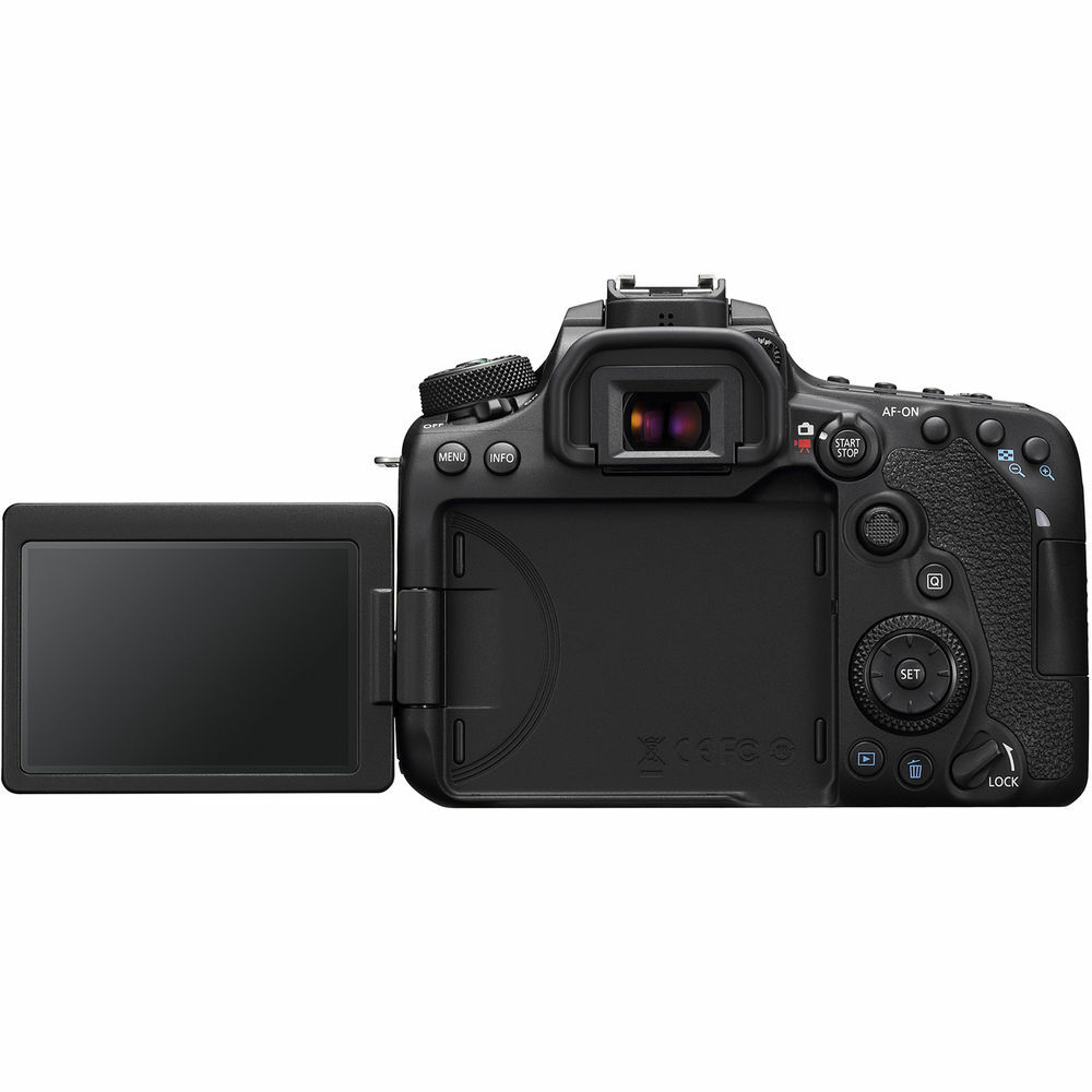 Canon EOS 90D DSLR with 18-135mm + 75-300mm + 64GB + Flash Top