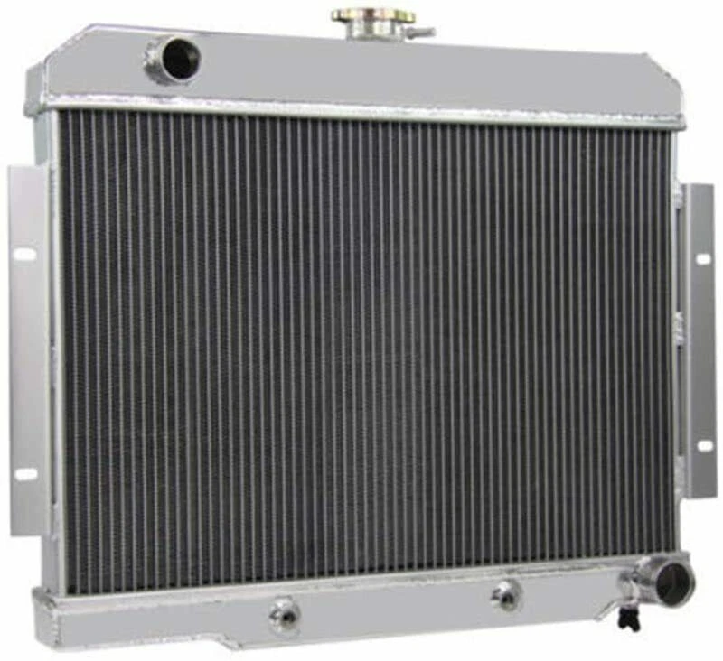 Radiador de aluminio de 3 filas para Jeep CJ5 CJ6 CJ7 Chevy conversión 350 intercambio 1972-1986 Foto 2 de 4