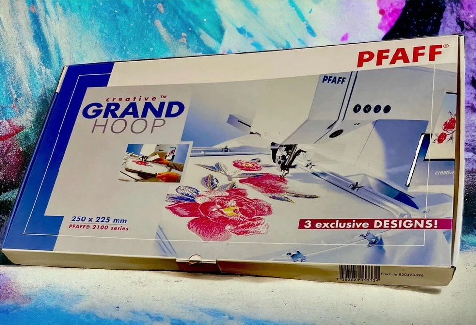 Pfaff Creative Grand Hoop 2100 Series 3 Exclusive Designs 820493-096 Never Used - Image 2 of 4