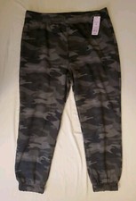 Wild Fable Women Green Camo Print High-Rise Jogger Sweatpants XXL