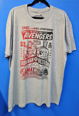 Marvel Avengers Iron Man vs Ultron - Extra Extra-Large (XXL) T-Shirt