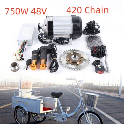Kit de motor sin escobillas para bicicleta eléctrica de tres ruedas 48V 750W para adultos triciclo triciclo - Imagen 1 de 14