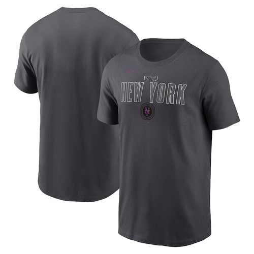 HOT SALE New York Mets Nike City Connect TShirt Charcoal eBay