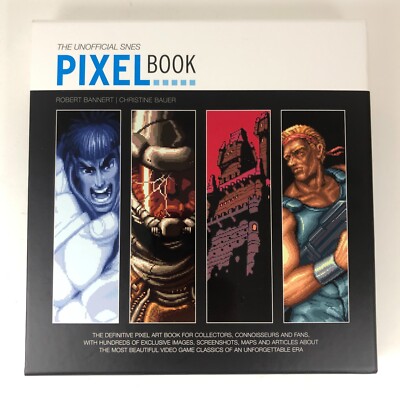 The Unofficial SNES Pixel Book Super Nintendo 16-bit Game Art Book HC w Slipcase