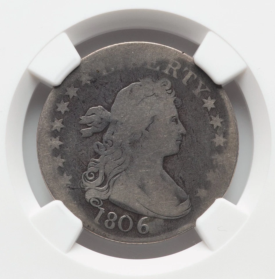 1806 Draped Bust Quarter - NGC AG Details - NICE HONEST WEAR - Image 3 of 4