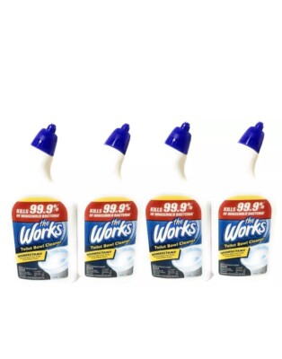 #ad #ad 4 PACK The Works Toilet Bowl Cleaner Removes Stains 24 Fl. Oz. bottles $39.33