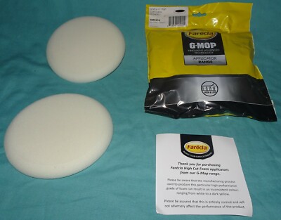 BRAND NEW = ( 1 bag with 2 PADS )  Farecla G-Mop 6'' High Cut Foam Pad == GMC618