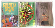 Lot of 3 Preowned Mixed Country Artists Cassettes STARS, DUETS, GRAMMYS