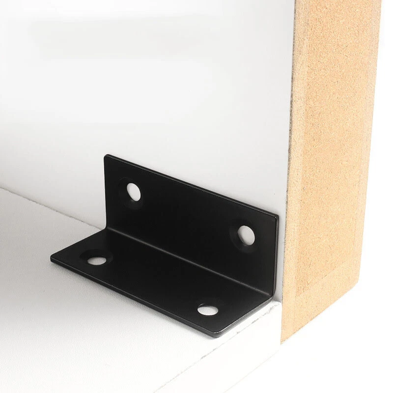 Long Stainless Steel 90 Degrees Corner Bracket For Furniture Cabinet 60mm-375mm - Image 4 of 4