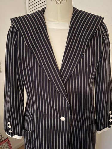 Original Ungaro parallele Paris Gr. 12 Dt.Gr.40 Complet, Mantel/Rock-Vintage! - Bild 3 von 9
