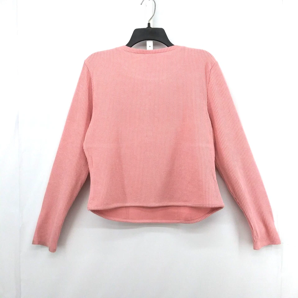 Camisa Pullover No Boundaries Para Mujer Talla XXL Rosa Acanalada Manga Larga Foto 3 de 4