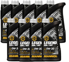 9x1 Liter MANNOL Legend 504 00 / 507 00 Motor�l 0W30  C3 VW Longlife BMW LL-04
