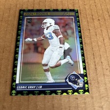 2024 Score ALIEN SSP Cedric Gray RC ROOKIE #367 Titans Football Card (e9)