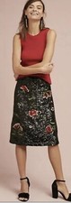 102. Anthropologie Maeve Garden Glitz Skirt Floral Sequin Embellished NWT 2 148