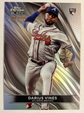 2024 Topps CHROME BLACK DARIUS VINES Refractor /199 ATLANTA BRAVES RC #24