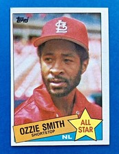 1985 Topps All-Star Ozzie Smith #715 St. Louis Cardinals NL AS & '84 SB Leaders
