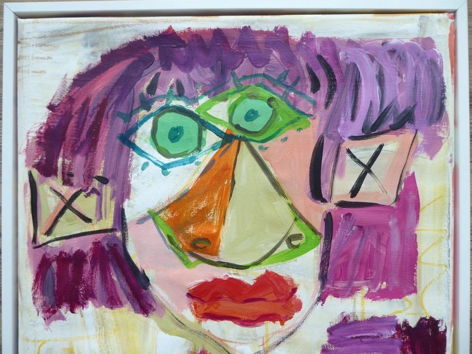 Gustav SCHIFFMACHER 50x60cm " Frau Improvisation" Portrait Originalbrief! - Bild 2 von 4