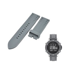 AX1562 22mm Gray Rubber Watch Strap For Armani Exchange