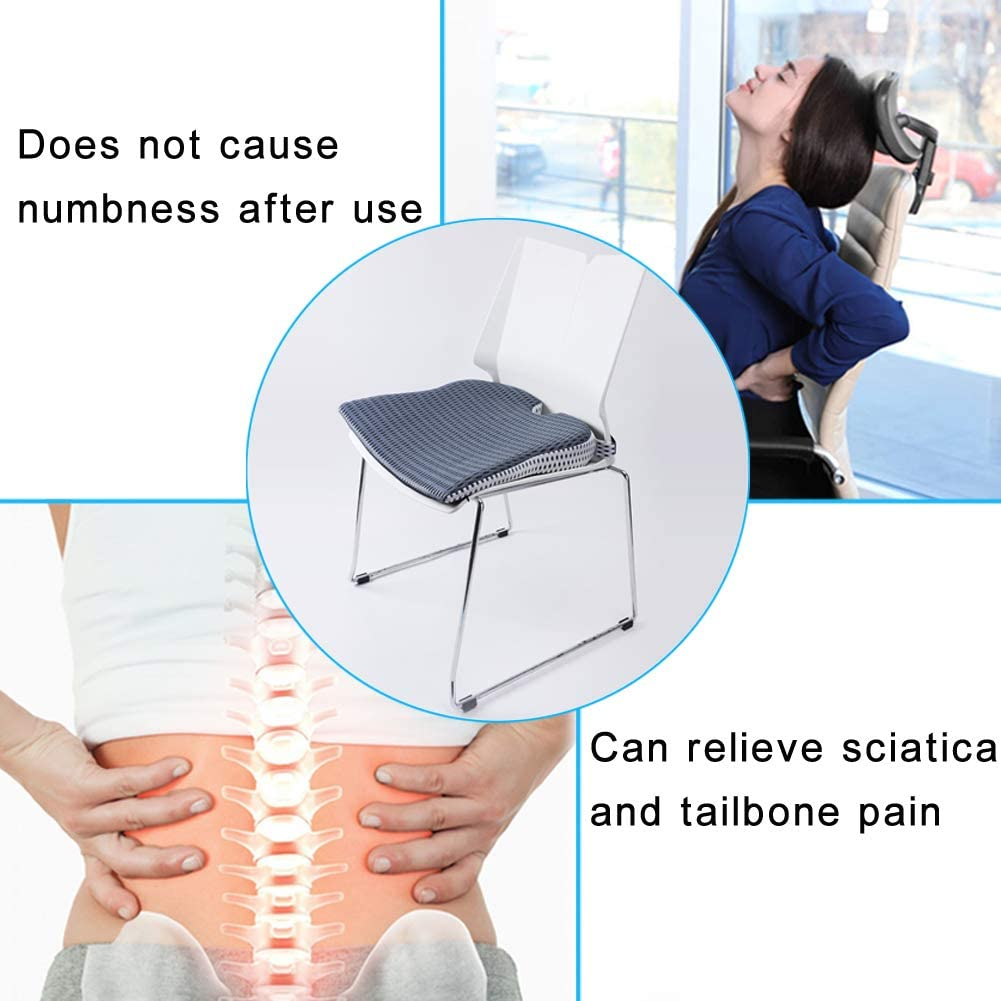 Cuscino Memory Foam A Cuneo Per Auto - Sollievo Dolore Schiena E Coccige - Foto 5