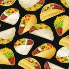 Fat Quarter Food Festival Taco 100% Cotton Quilting Fabric