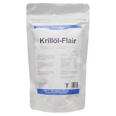 Krill-Öl 500 mg - 240 Kapseln ASTAXANTHIN OMEGA 3 EPA DHA 1500MG 3 Kapseln