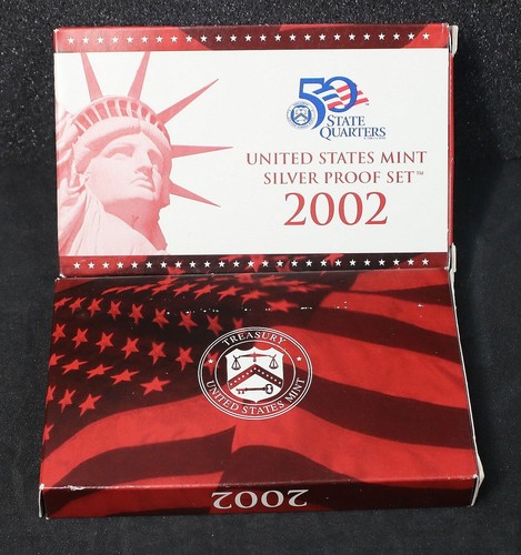 2002 S Silver Proof Set U.S. Mint Original Government Packaging OGP COA #199 - 第 9/11 張圖片