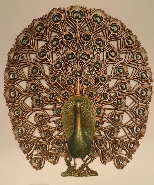 Vintage Burwood Peacock Wall Hanging