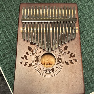 17-Key Wood/Metal Kalimba Thumb Piano 17PX w/ Tuning Hammer, Bag, Stickers