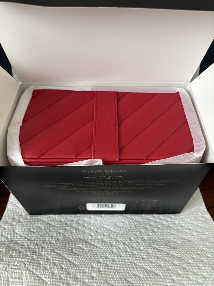 Yves Saint Laurent YSL Beaute Premium Vanity Red Makeup Case With