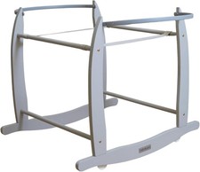 Image of Clair de Lune Deluxe Rocking Moses Basket Stand - Grey