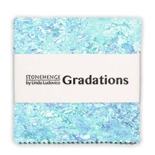 Stonehenge Gradations 5" Square Pack in Crystal by Northcott