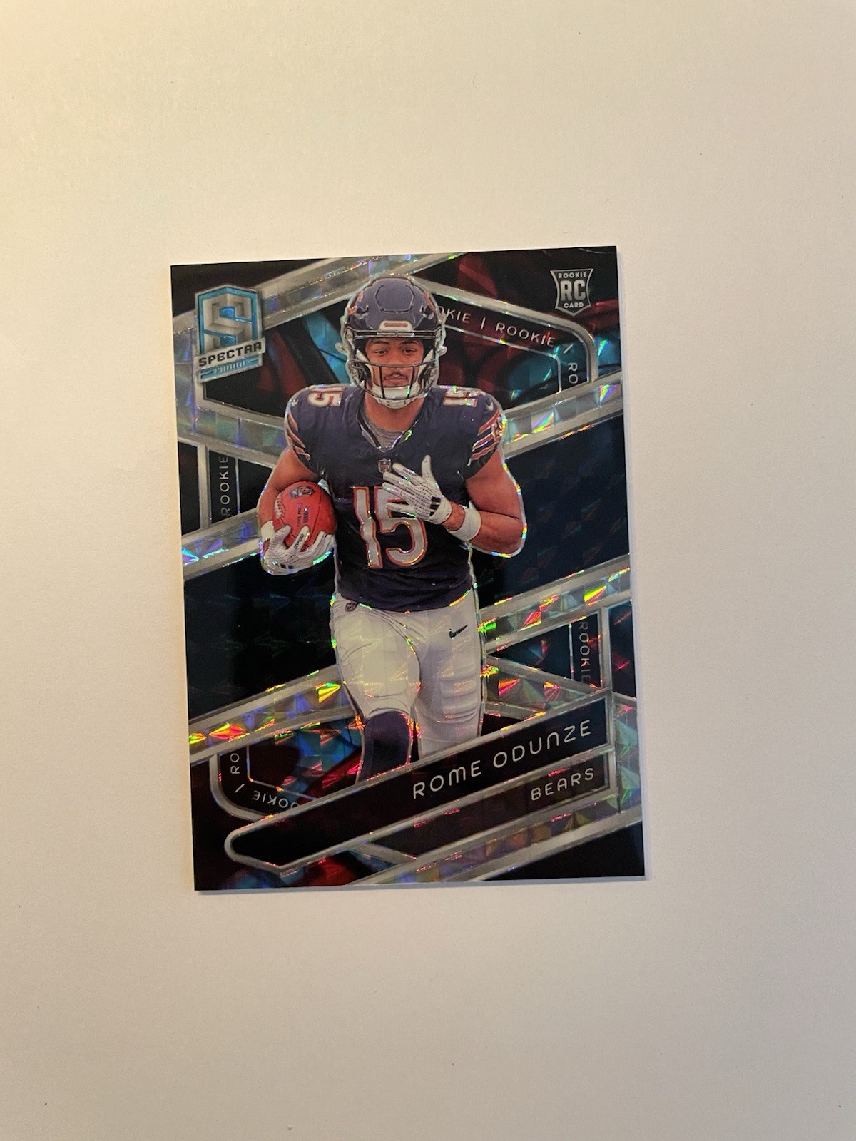 2024 Panini Spectra - Rookies Rome Odunze #120 Interstellar Prizm /60 (RC)