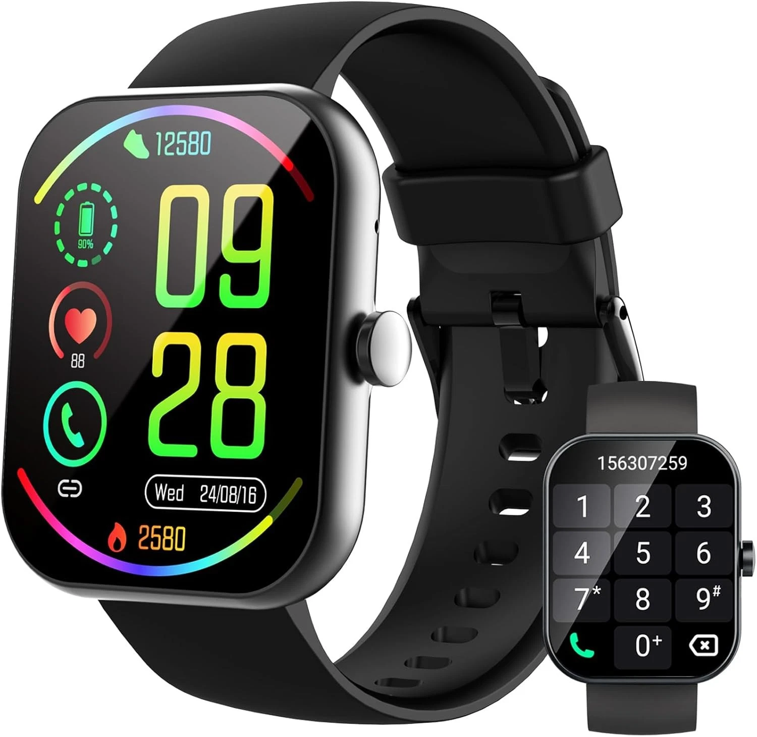 Smart Watch Men Women with Phone Function Wristwatch for iPhone Samsung Huawei