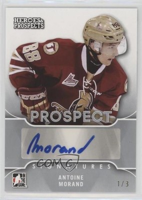 2015-16 Leaf ITG Heroes & Prospects Prospect Silver 1/3 Antoine Morand Auto 1d3