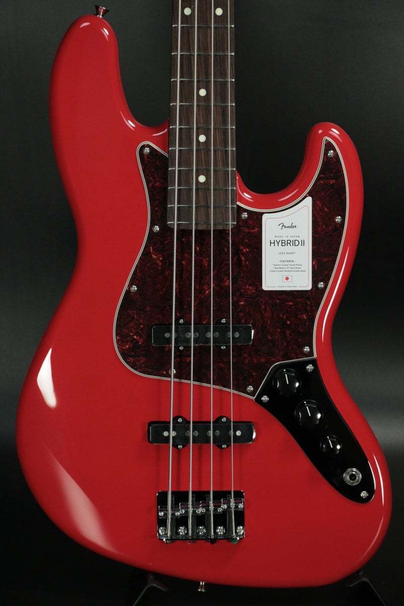 Fender Japan Hybrid II Jazz Bass Rosewood Modena Red | eBay